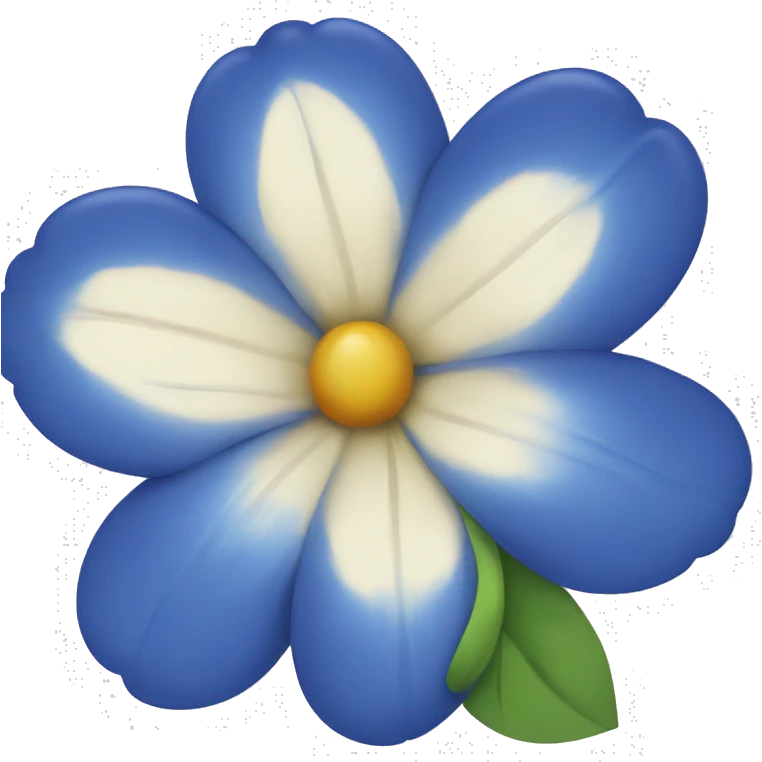 Blue flower emoji