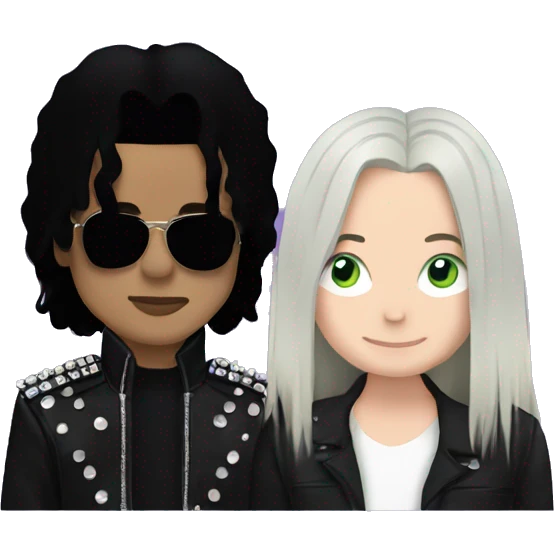Michael Jackson and Billie eilish  emoji