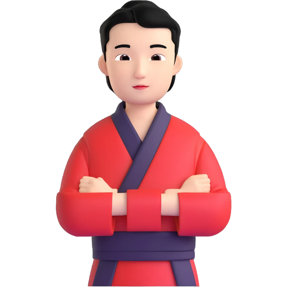 black haired handsome Chinese man emoji