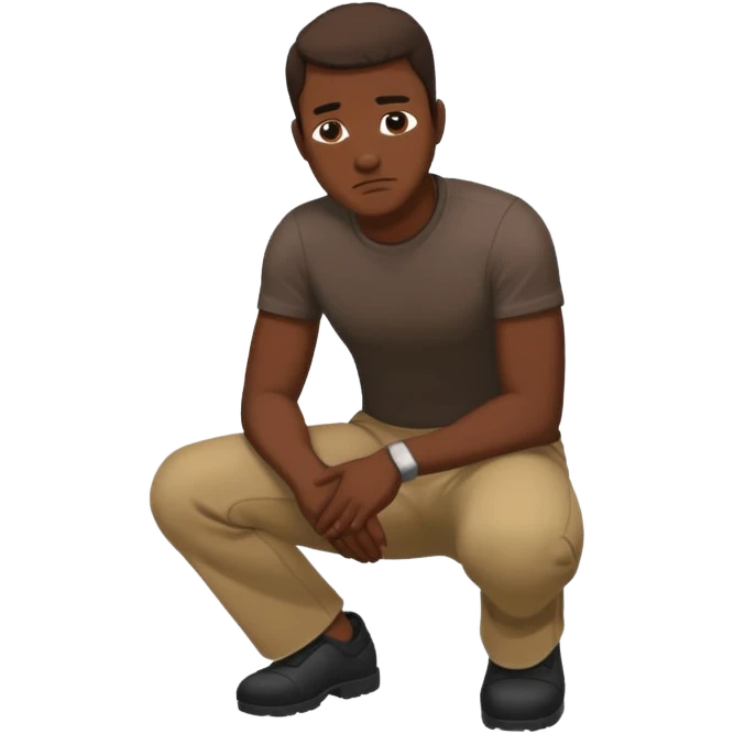 George Floyd and knee emoji