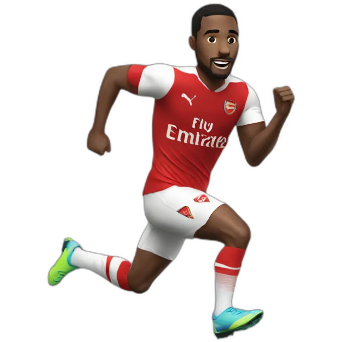 arsenal player running emoji