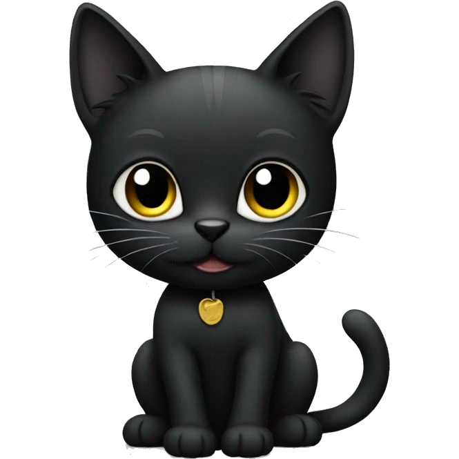 Black cat emoji