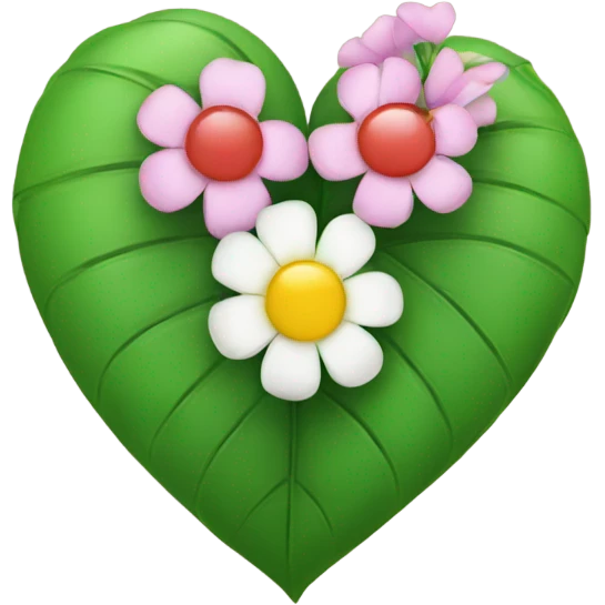 heart-flower-with-leaves emoji
