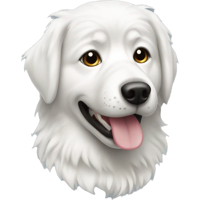 White Eskimo dog emoji