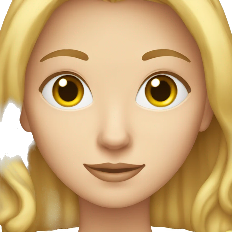 blonde white woman with brown cat emoji