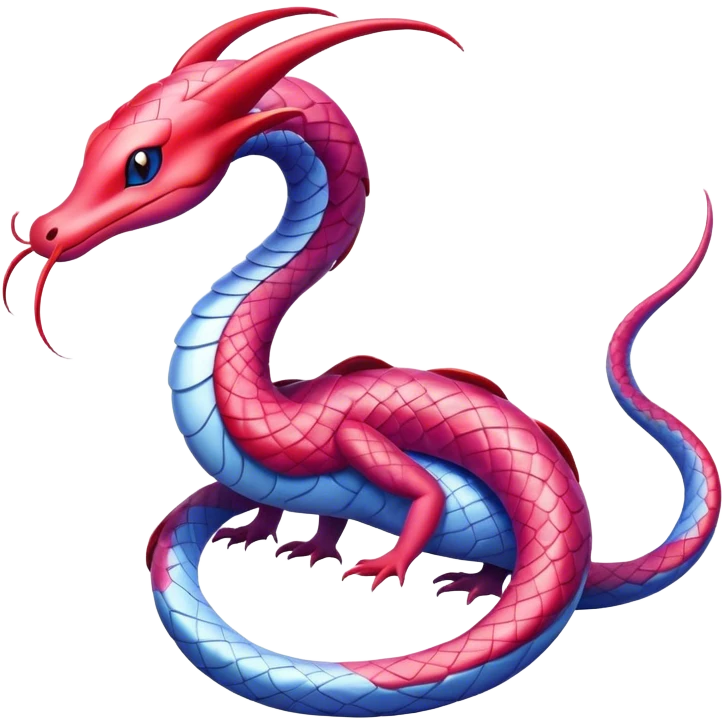 Colorful Seviper-Milotic-Dragonair-hybrid emoji