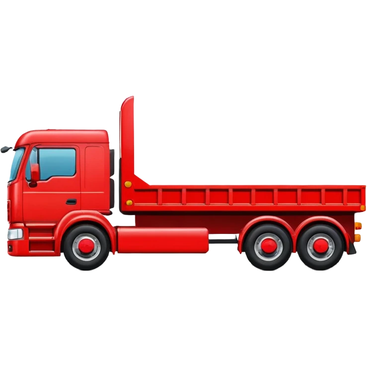 flat bed semi trailer emoji