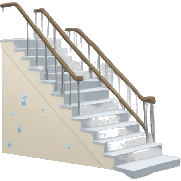 stairs with tears emoji