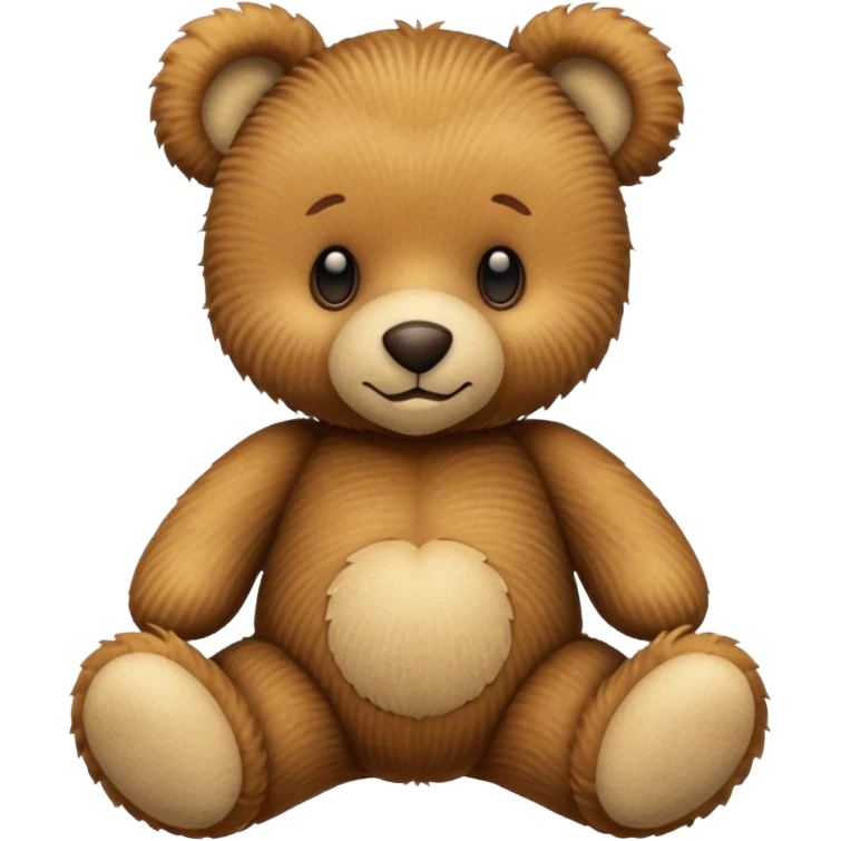 Corduroy texture teddy bear emoji