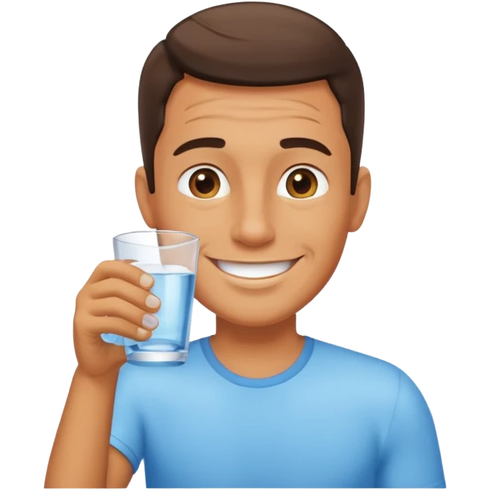 The drinking man emoji