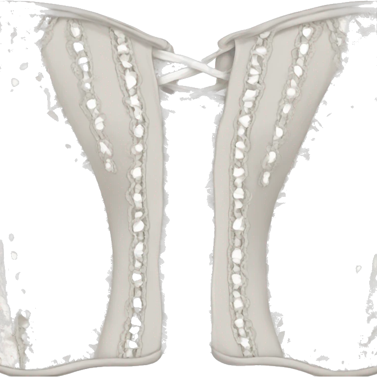 White lace corset emoji