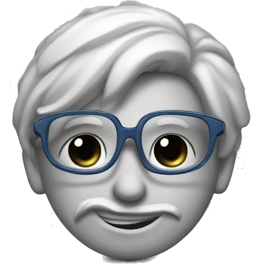 een vis met een bril en een beugel die heel erg lelijk is  emoji