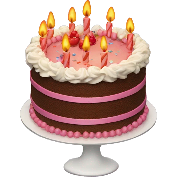 Birthday cake emoji
