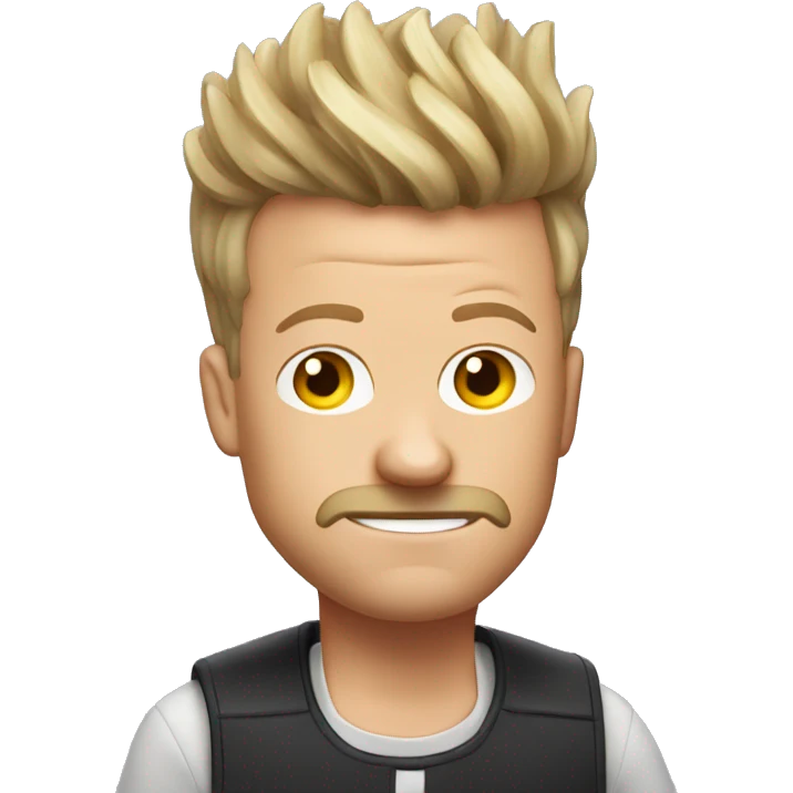 richard blais with very high hair emoji