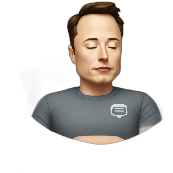 Elon musk allant dormir emoji