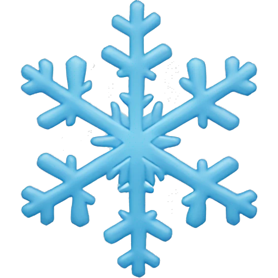 Light blue snowflake emoji