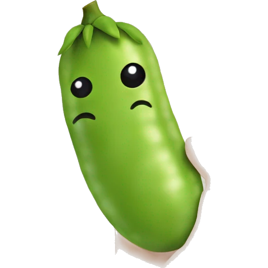 Make a hand digging into edamame but give the edamame a flustered face emoji