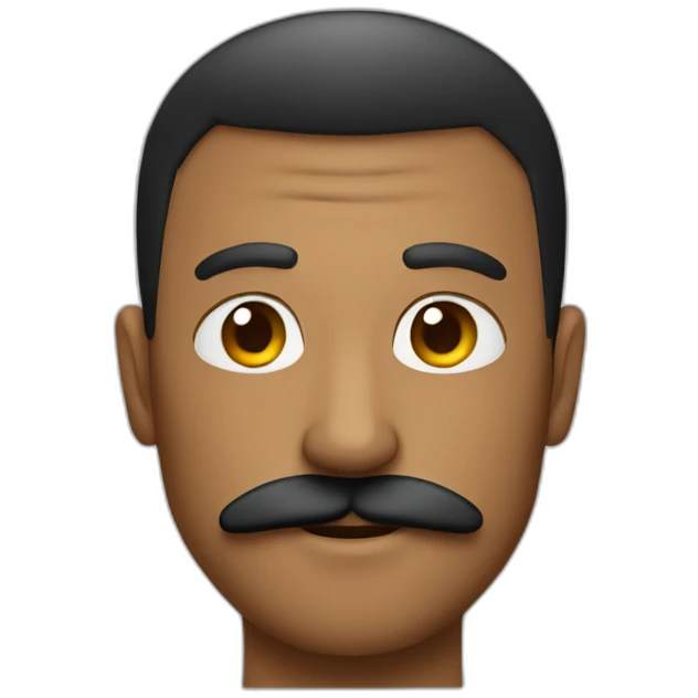 Cool man with mushtash emoji