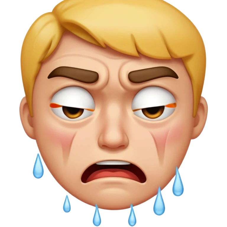 Crying angry  emoji
