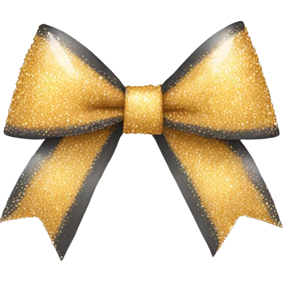 cheer bow with sparkles  emoji