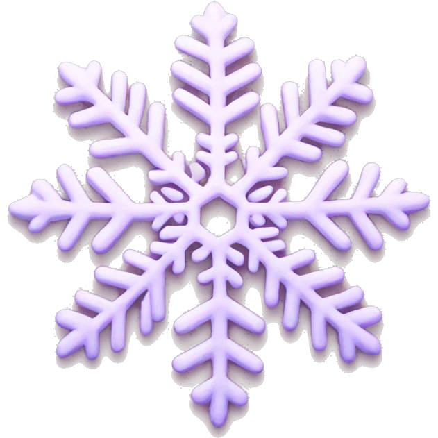 pastel pink snowflake  emoji