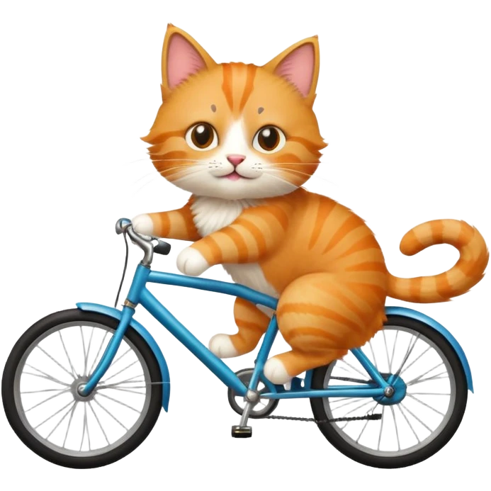 cat on a bike emoji