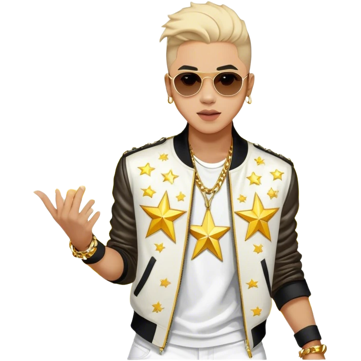 Cinematic Realistic portrait of Sơn Tùng M‑TP, shown as a dynamic pop star with a modern, stylish look and detailed contemporary clothing, illuminated by vibrant, energetic lighting that highlights his star power emoji