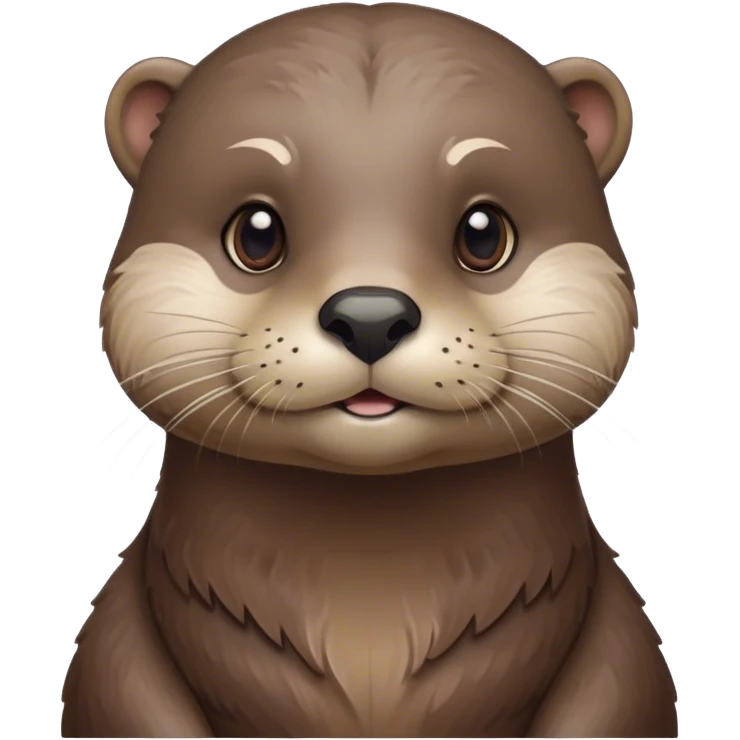 Cinematic Noble Otter Portrait Emoji, Poised and regal, with a sleek, streamlined build and a luxuriously smooth, well-groomed Fur of rich brown, deep-set soulful dark eyes, Simplified yet sharp and sophisticated features, highly detailed, glowing with a soft, dignified glow, high shine, intelligent and playful, stylized with an air of aquatic charm, focused and attentive, soft glowing outline, capturing the essence of a watchful and confident water-dweller, so majestic it feels as though it could glide out of the screen with effortless authority! emoji