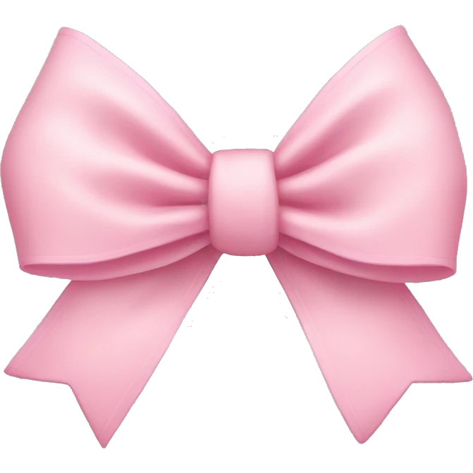Light pink bow with many layers  emoji