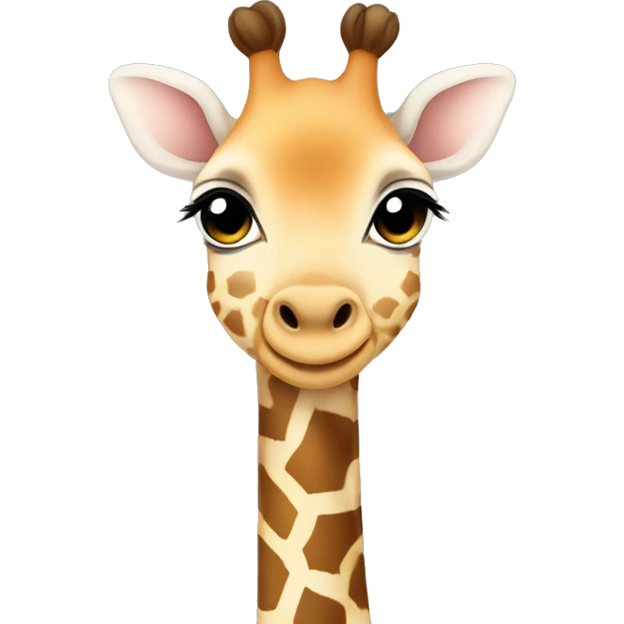 cute baby giraffe with this emoji surrounding it: ✨✨✨ emoji