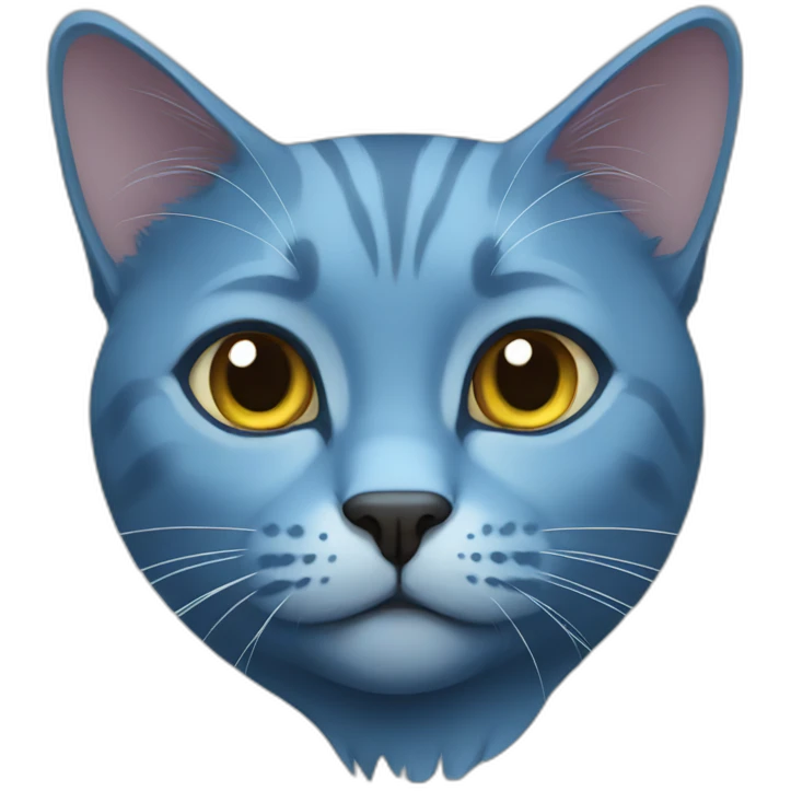 blue russian cat emoji