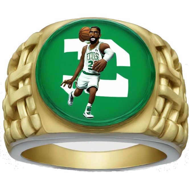 The Boston Celtics ring emoji