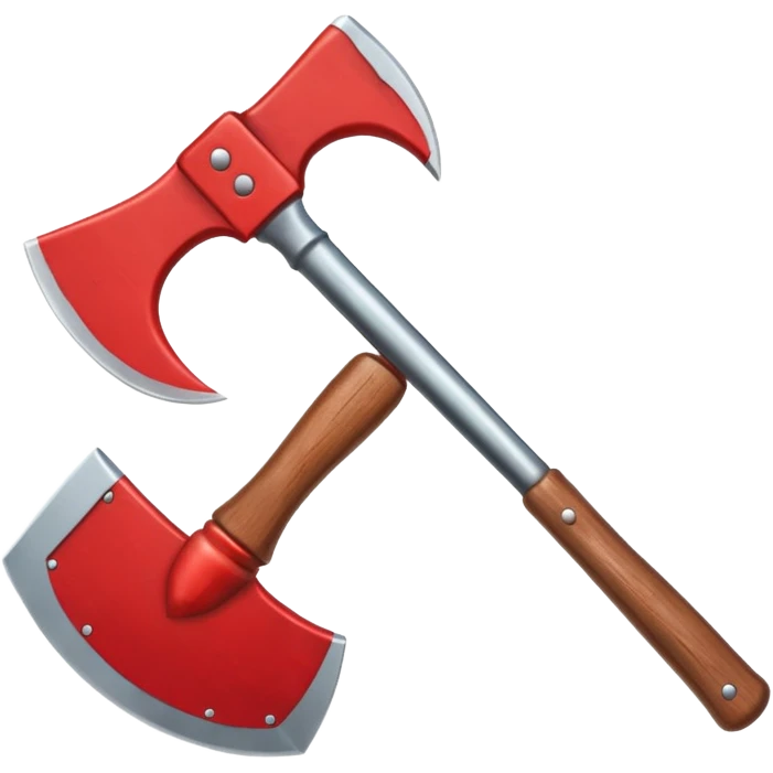 A red Axe  emoji