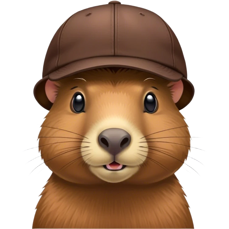 Capybara wearing a ballcap  emoji