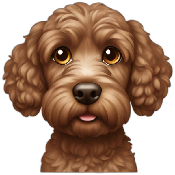 brown cockapoo emoji