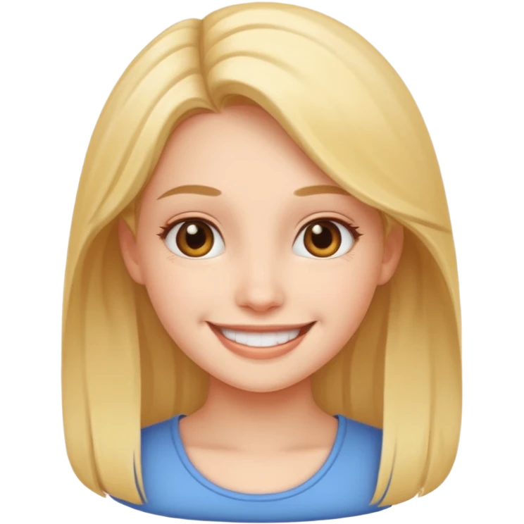 Girl smiling emoji