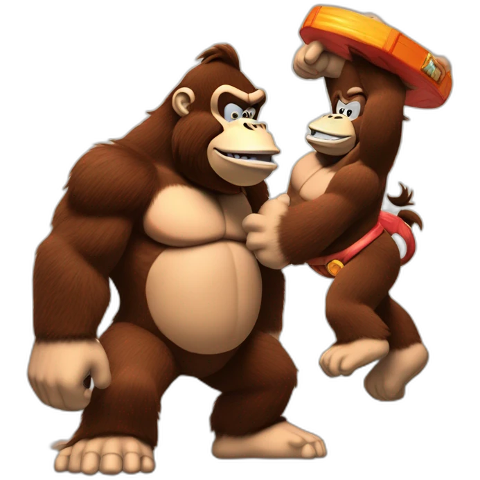 donkey kong with mac emoji