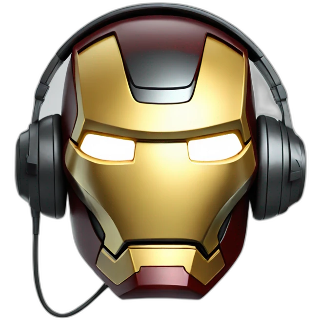 iron man on headphones emoji