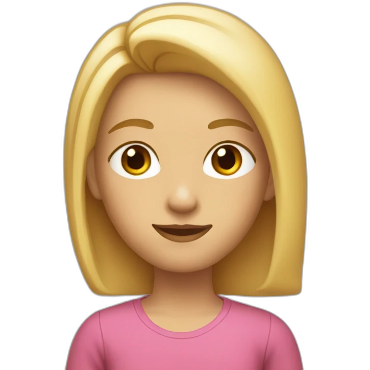 adulto cara joven y pelo rubio emoji