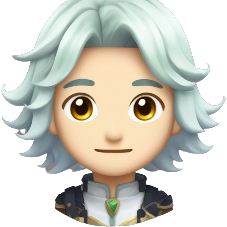 Venti Genshin Impact Head emoji