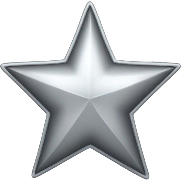 Silver star  emoji