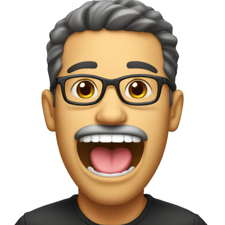 Guy with tongue out emoji
