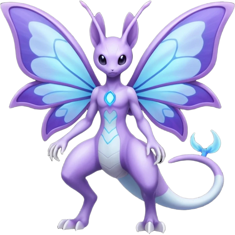 Venomoth-Mewtwo-Lunala-Fakémon-hybrid-creature (full body)  emoji