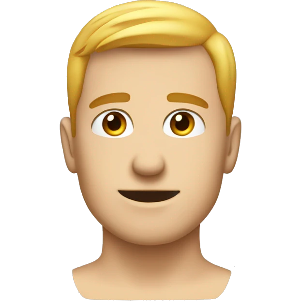 male head and neck stic Engine emoji