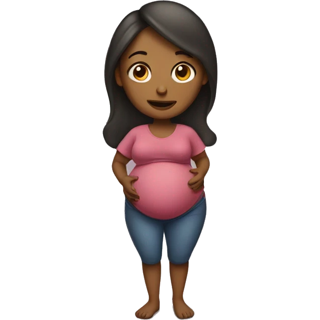 a pregnant woman  emoji