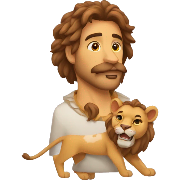 León enamorado emoji