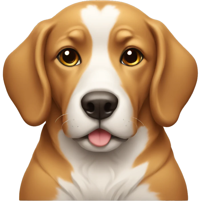 Relaxed dog emoji