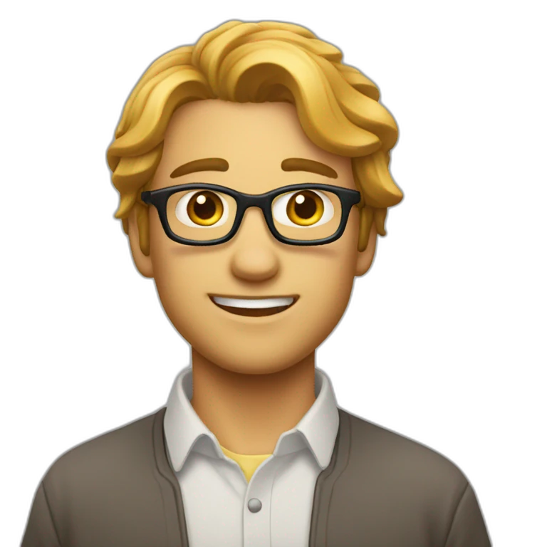 🥲+🤓 emoji