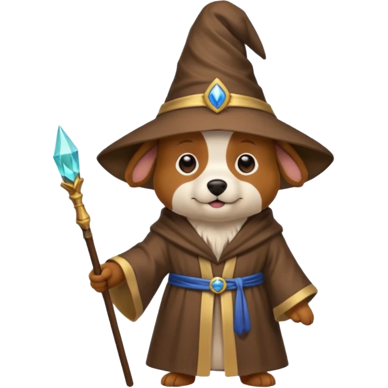 Dog wizard emoji