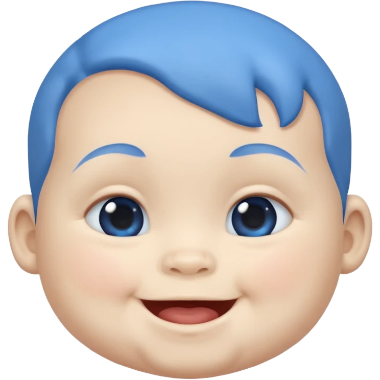 blue baby emoji